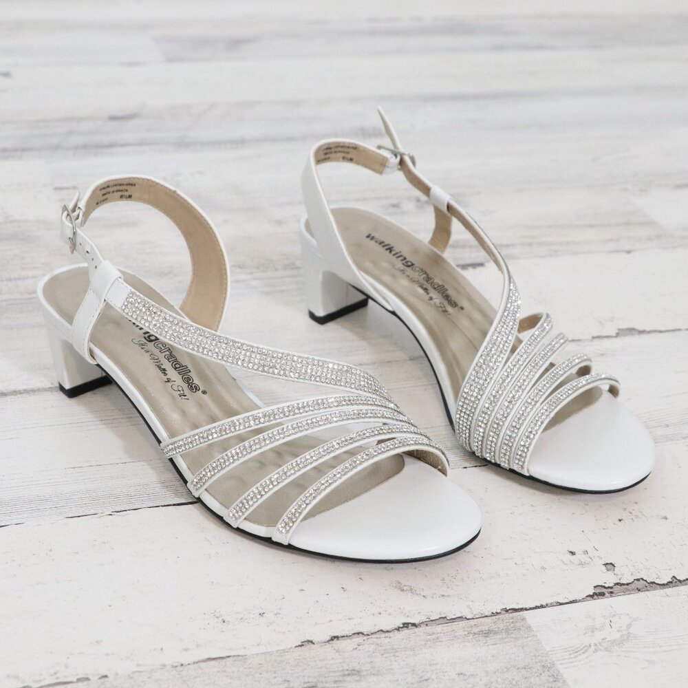 Walking Cradles Lettie White Cashmere 8.5 New without Box - Picture 2 of 10